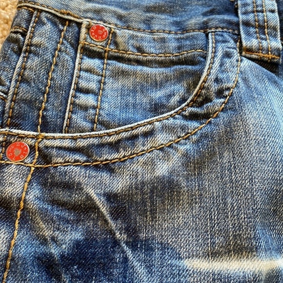 Zara 1975 Loose Fit Straight Low Rise Button Fly Mens Jeans Size W36 L34 TALL - Picture 8 of 16